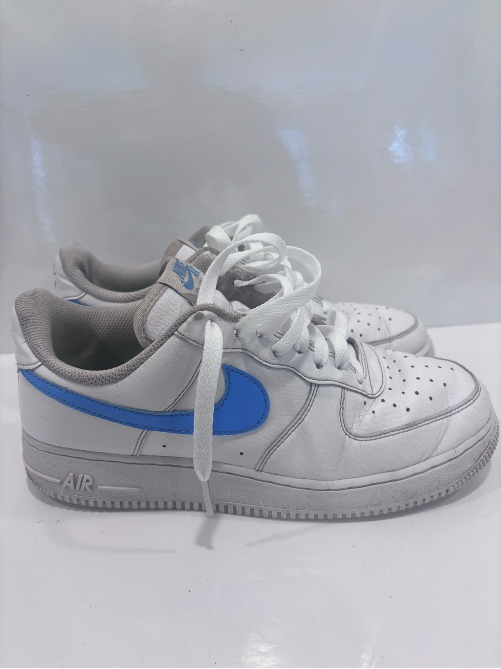 Nike Air Force 1 ‘07 next nature white university blue women’s size 9